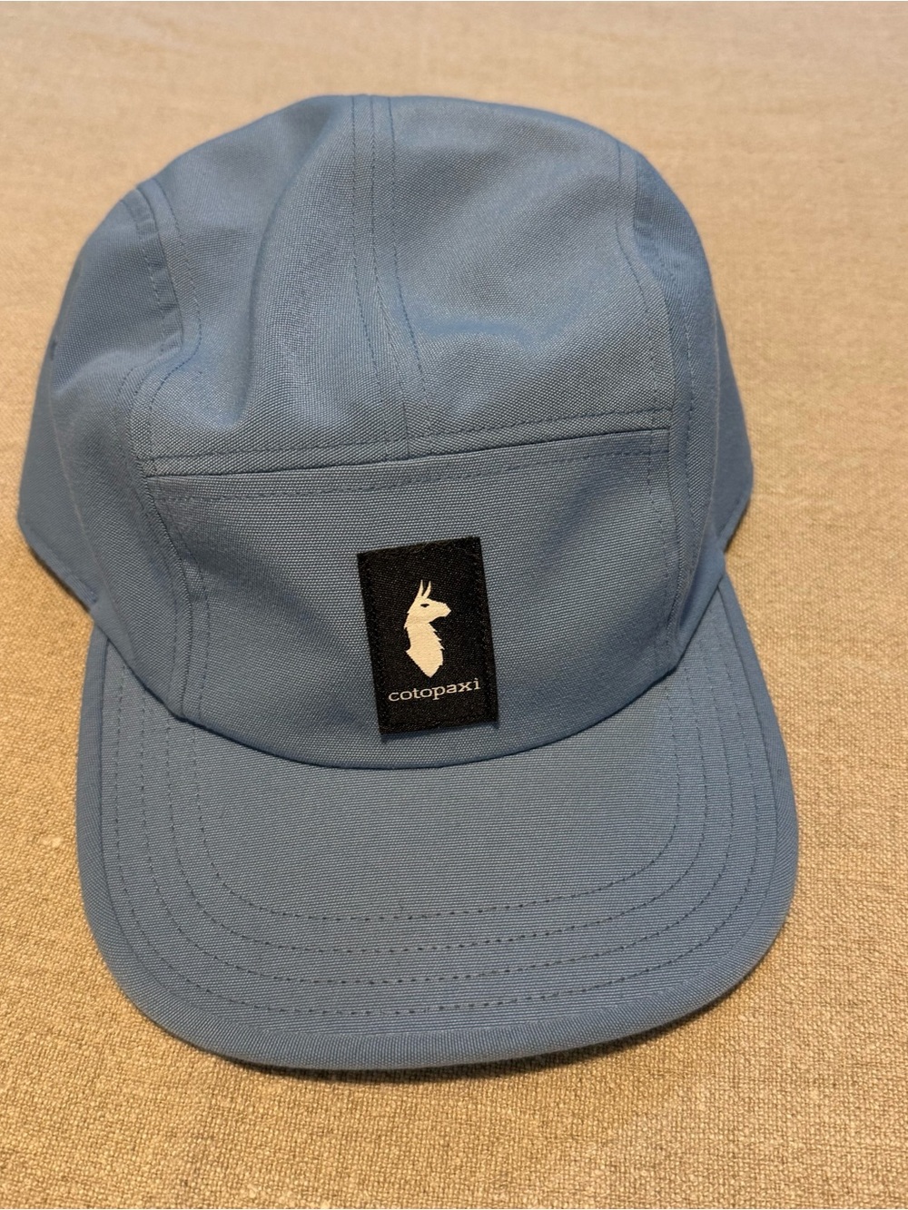 Cotopaxi Light Blue Five-Panel Cap with Llama Patch